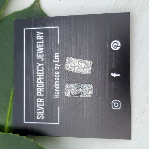 Kris - Silver Prophecy Jewelry - Antiqued Silver, Gift for her, Gunmetal Silver, Hammered Silver, Handmade, Lightweight Jewelry, Patina Jewelry, Post Earrings, Simple Stud Earrings, Sterling Silver - Post Earrings