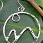 NC Region Mountain Hoops - Silver Prophecy Jewelry - Dangle Earrings, Hammered Silver, Handmade, Lightweight Jewelry, Mountain Jewelry, Mountain scene, North Carolina, Sterling Silver - Dangle Earrings