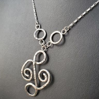 Octavia - Silver Prophecy Jewelry - Hammered Silver, Handmade, Lightweight Jewelry, Statement Necklace, Sterling Silver, Unique necklace - Necklace